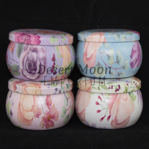Soy-Wax Candle in Flower Tin